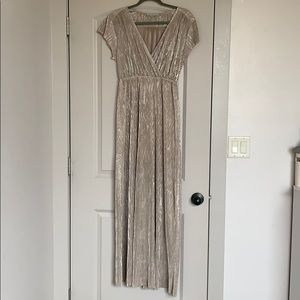 Champagne formal dress
